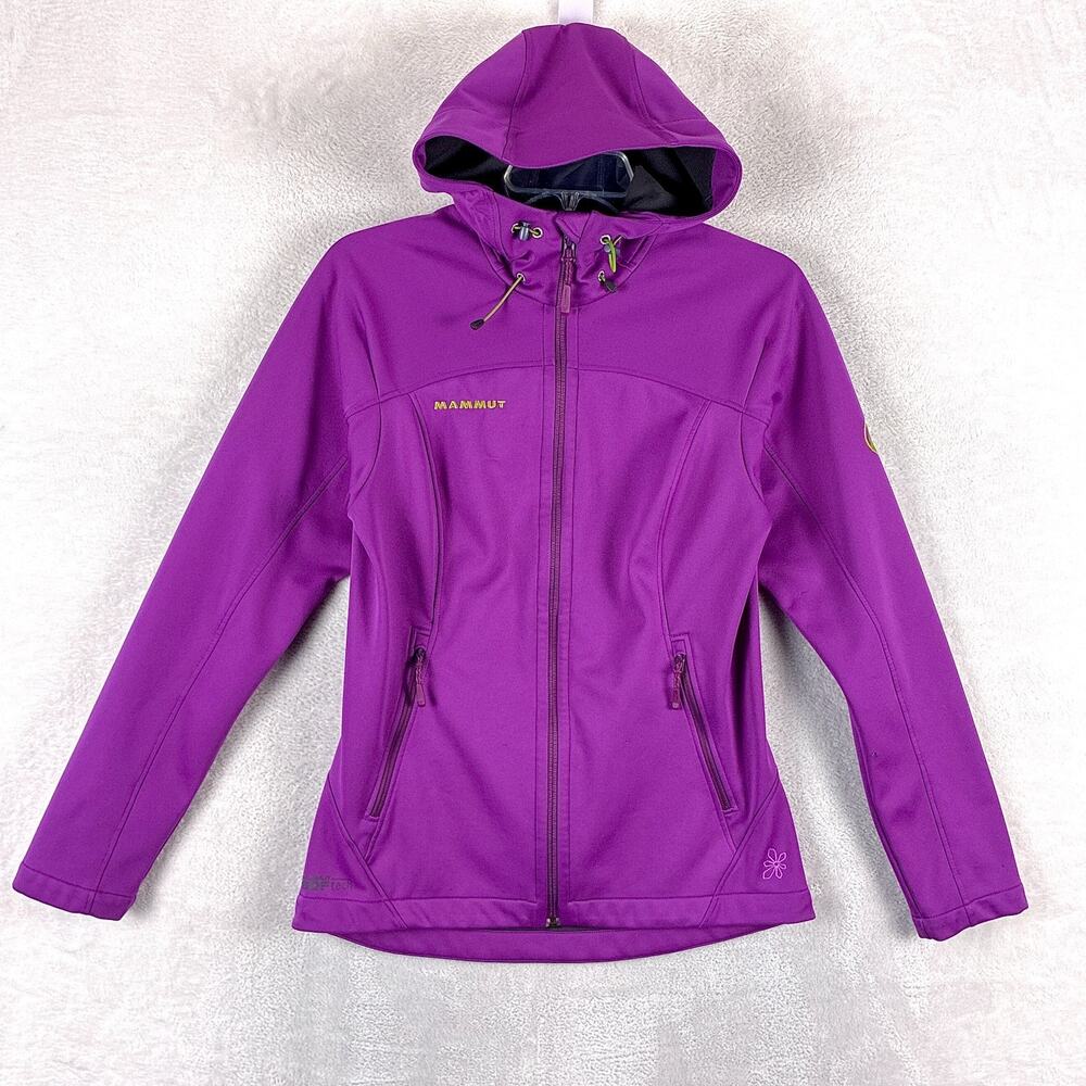 Mammut Jacket Womens S Purple Softech Hooded Full Zip Preppy Outdoors Hiking